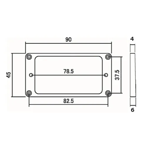 Hosco MR-FB Рамка звукоснимателя.