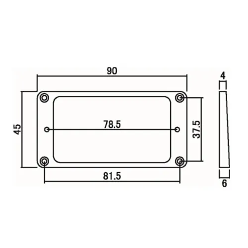 Hosco MR-1RB Рамка звукоснимателя.