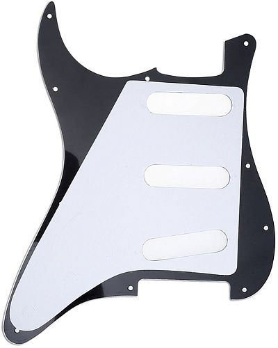 Musiclily MX0112 Защитная накладка для электрогитары, Fender Stratocaster, 3 слоя, черная.